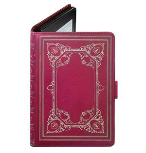 eBookReader eksklusivt læder cover rød renæssance
